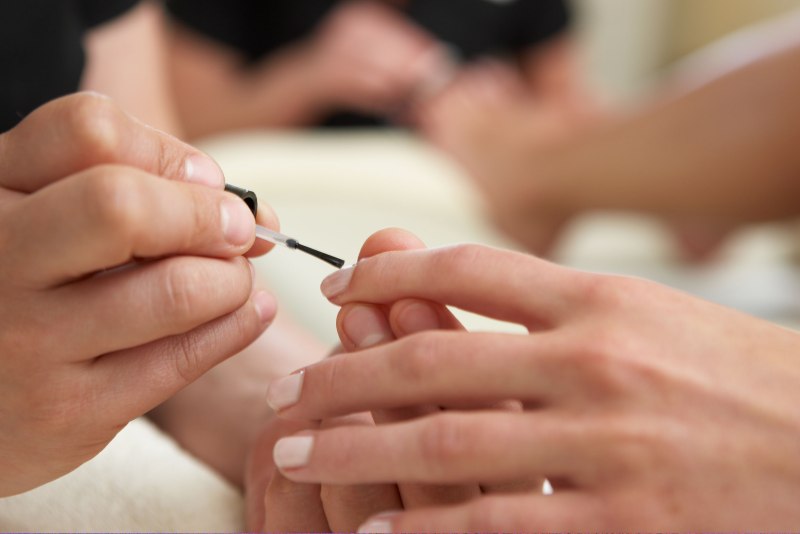 Стыковочный френч гель лаком