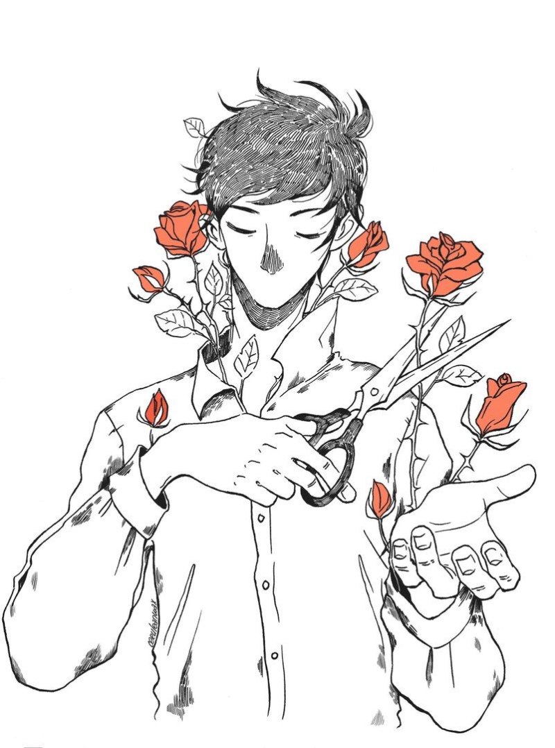 Ханахаки Эстетика аниме