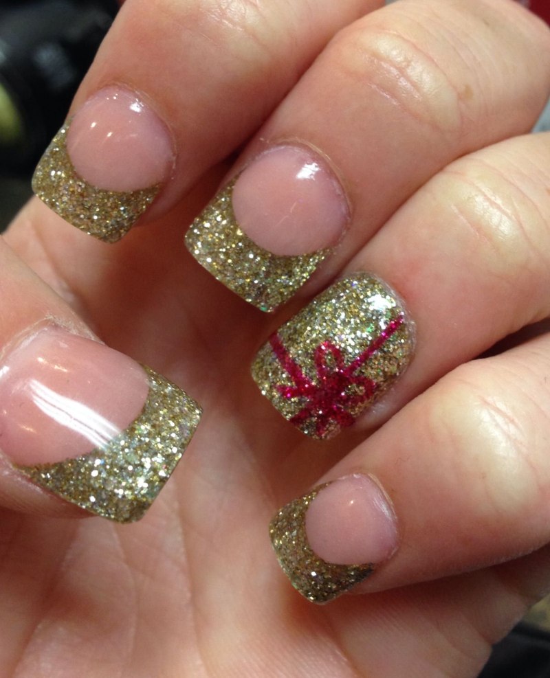 Блестящий маникюр