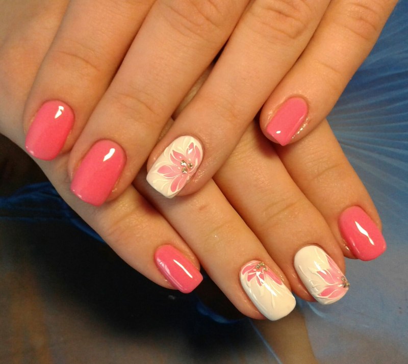 Шеллак френч коралловый