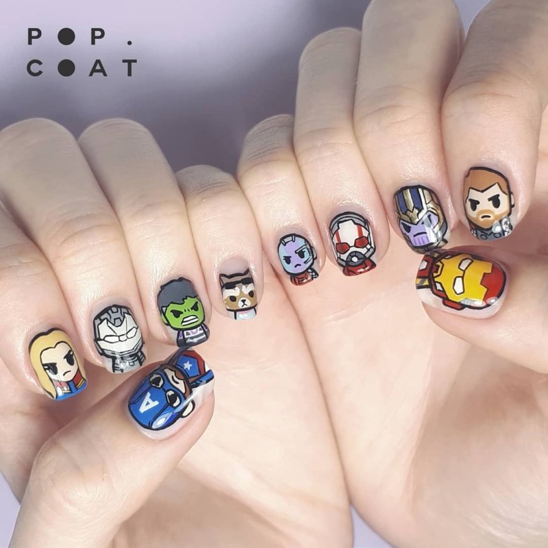 Маникюр Марвел зимний солдат