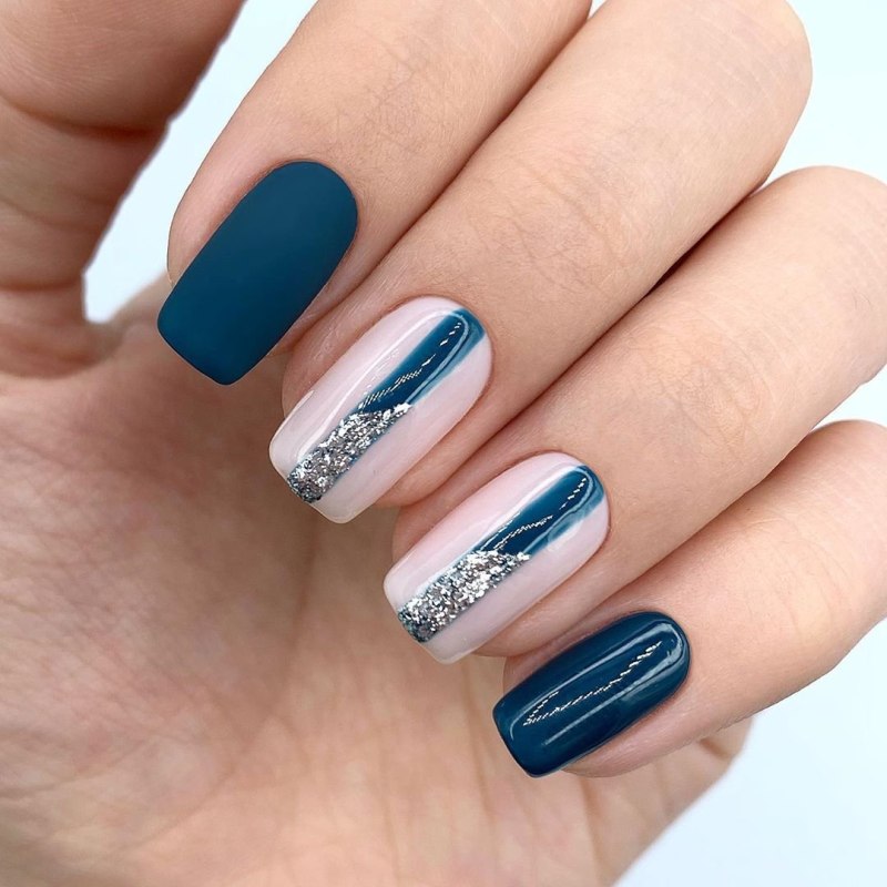 Ногти короткие квадратные