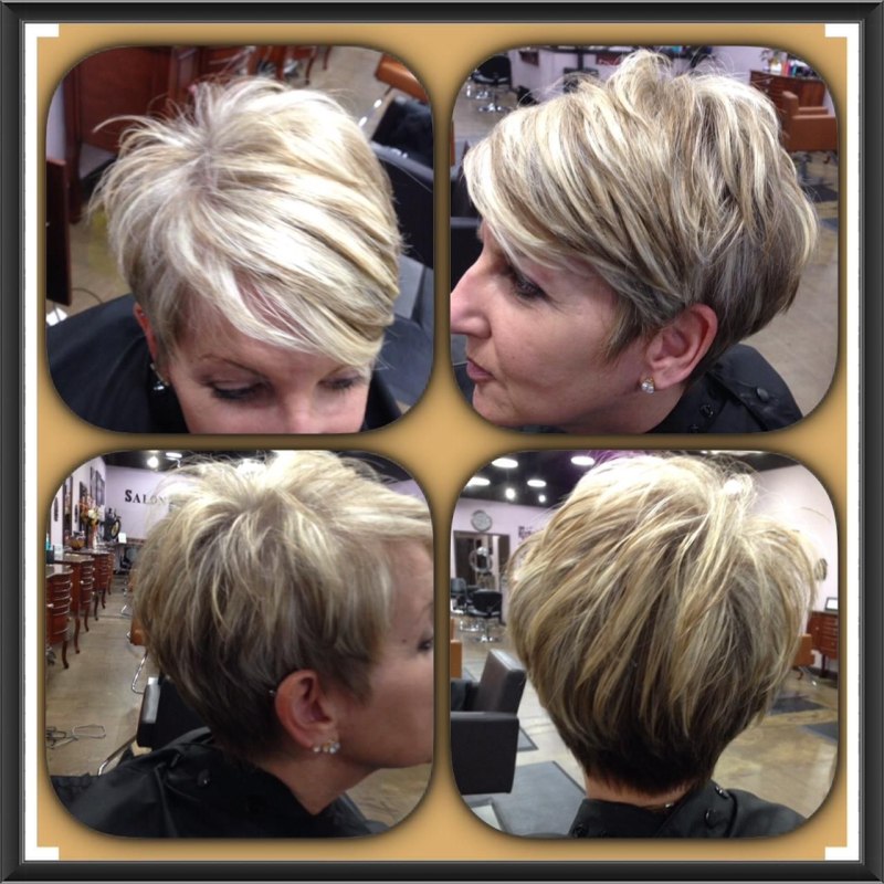 Стрижка на короткие волосы вид спереди и сзади