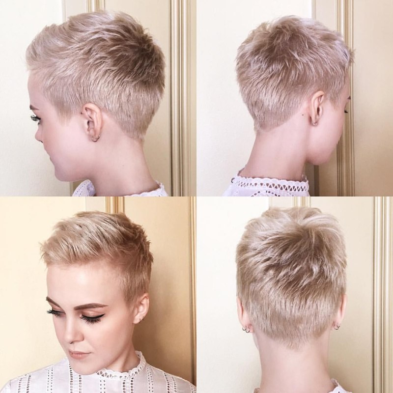 Ультракороткий Пикси затылок