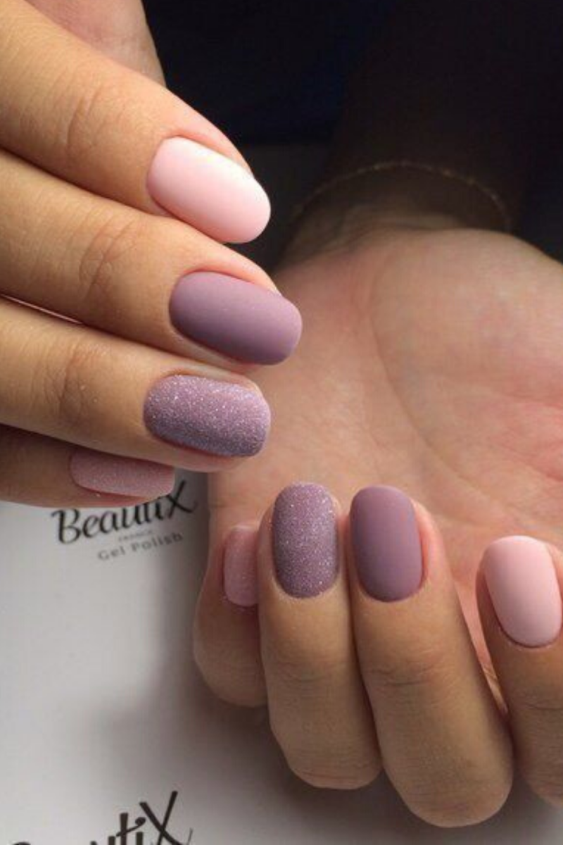 Матовый маникюр