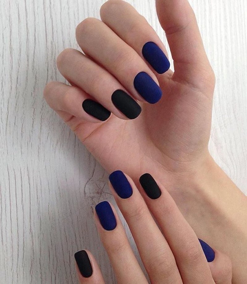 Маникюр однотонное покрытие