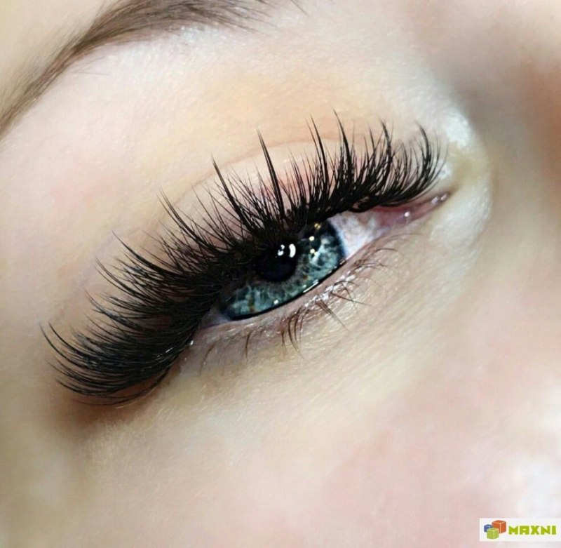 Наращивание ресниц беличий эффект 2д изгиб с