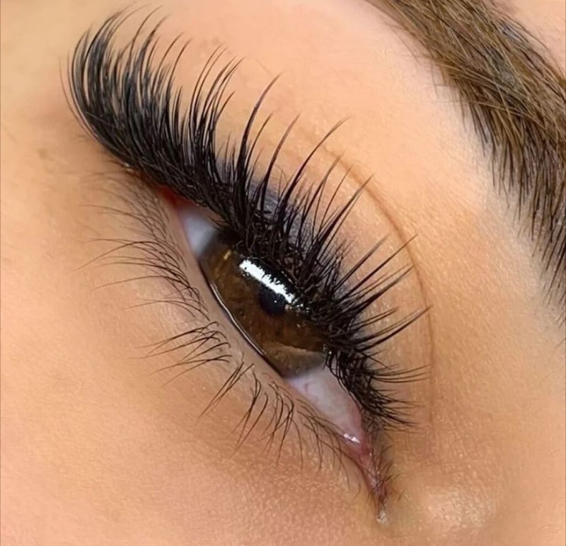 Наращивание ресниц Лисий эффект 1.5 l