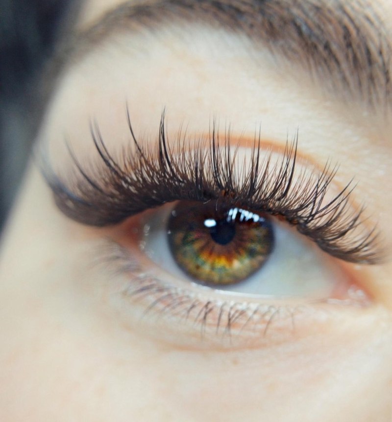 Ресницы классика с лучиками