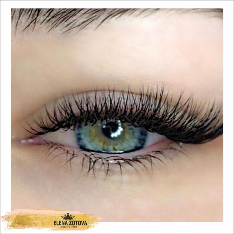 Наращивание ресниц классика Лисий эффект