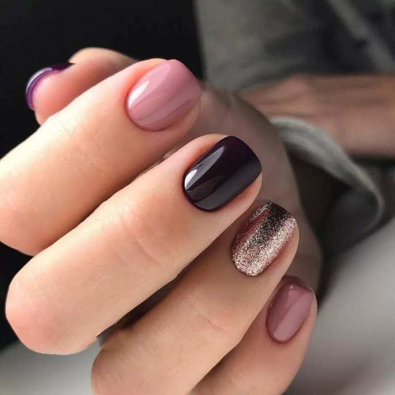 Маникюр нюд на короткие ногти