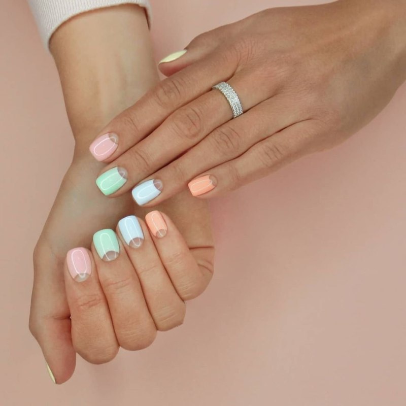 Ногти короткие