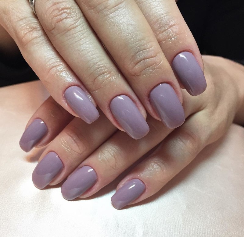 Ногти однотонные
