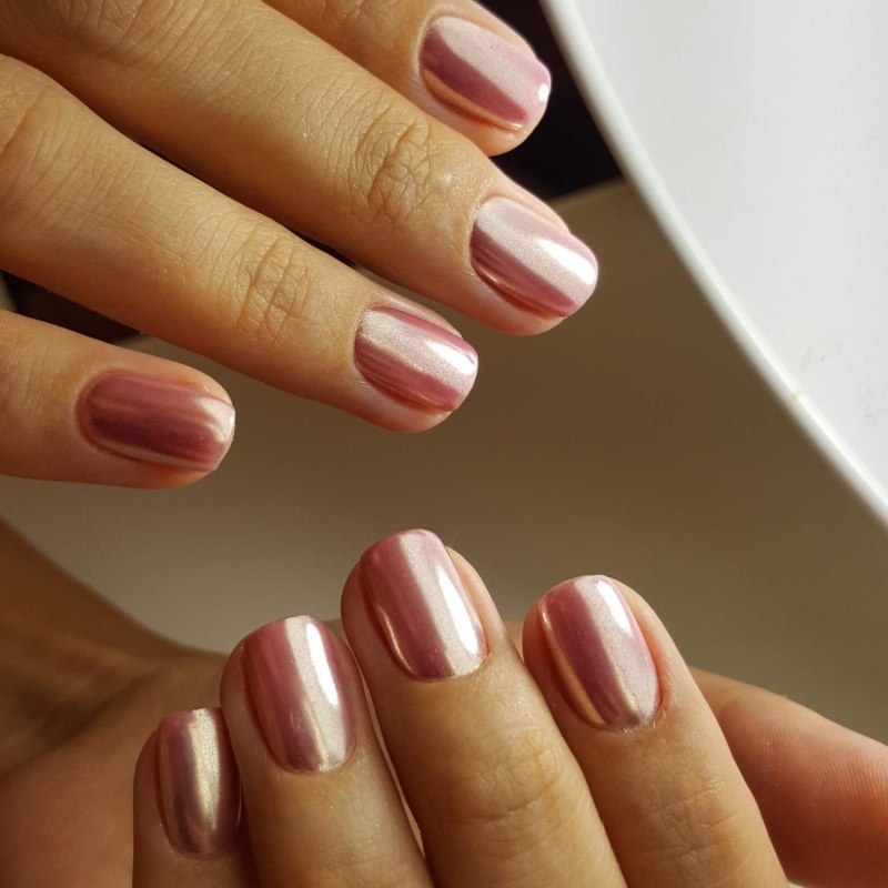 Маникюр однотональное покрытие