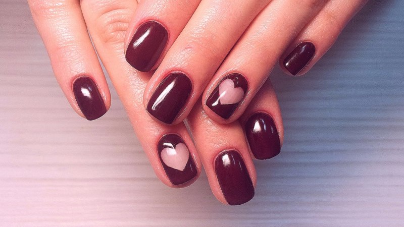 Маникюр гель лак на короткие ногти