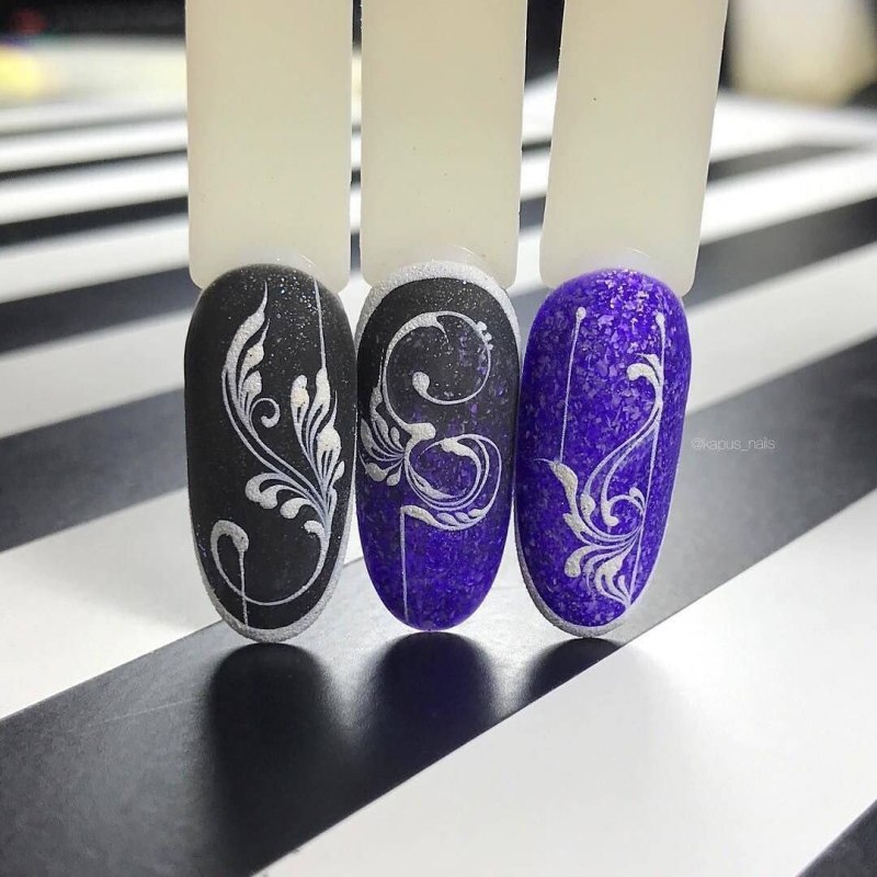 Бархатный песок для ногтей