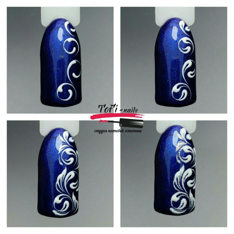 Маникюр с узорами