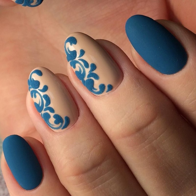 Красивые вензеля на ногтях пошагово