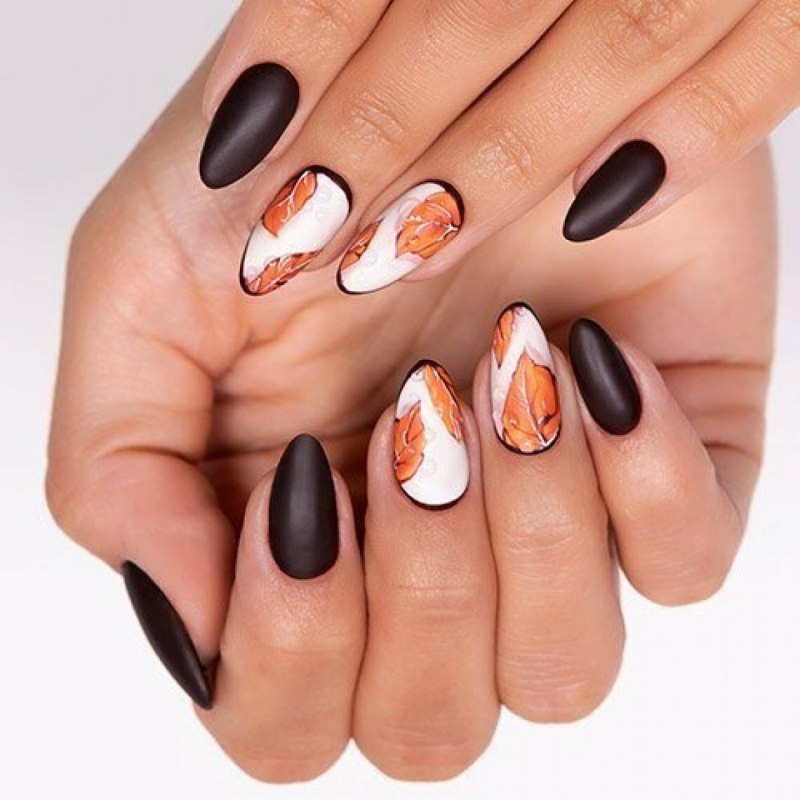 Осенний дизайн ногтей