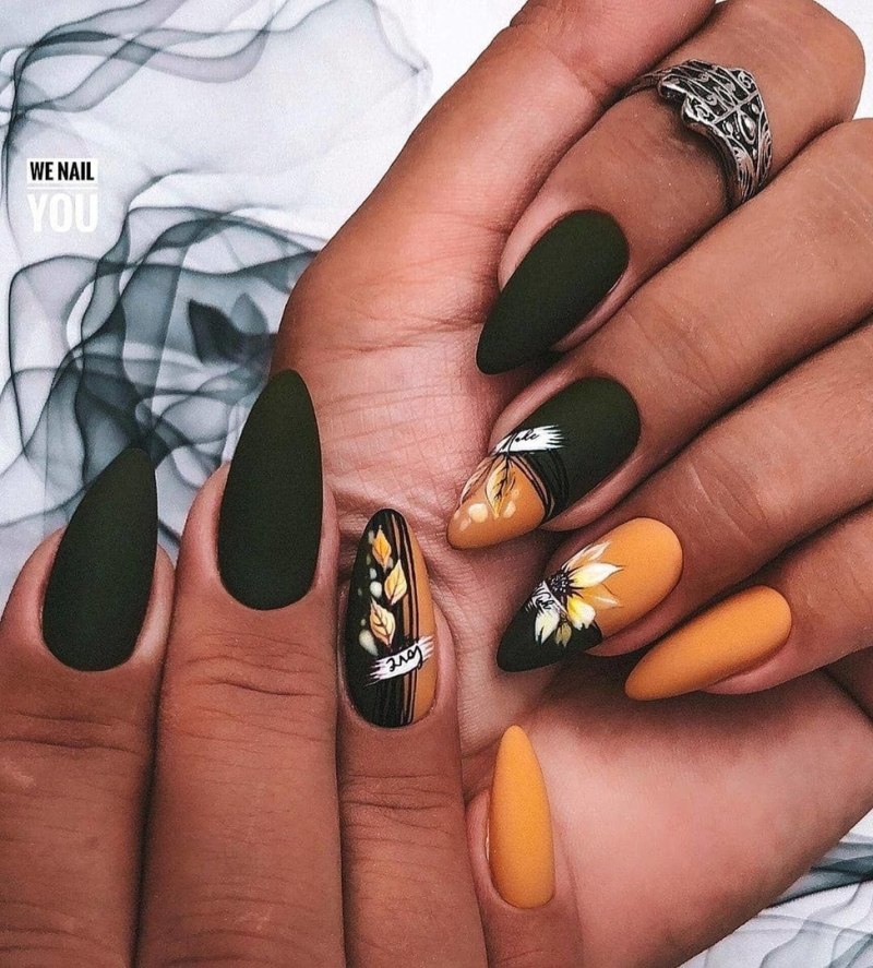 Осенний дизайн ногтей