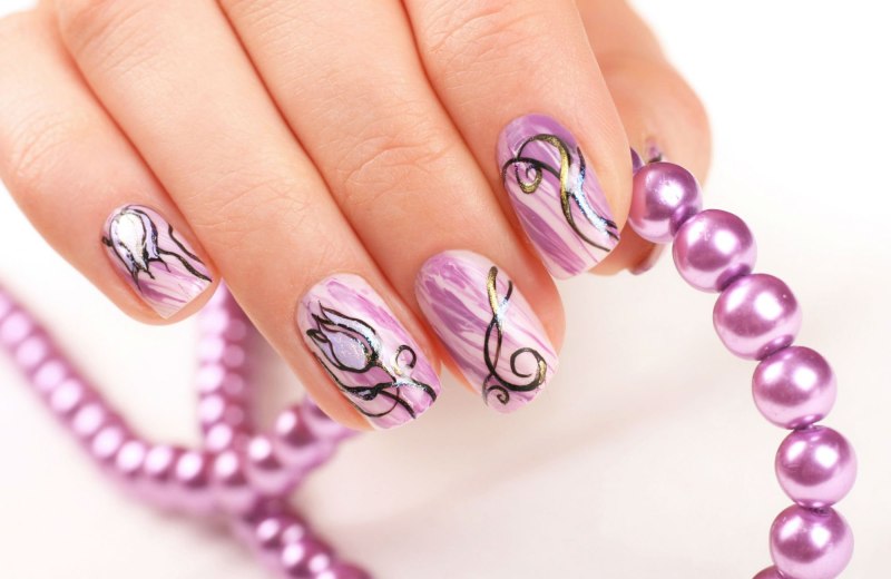 Сиреневый френч