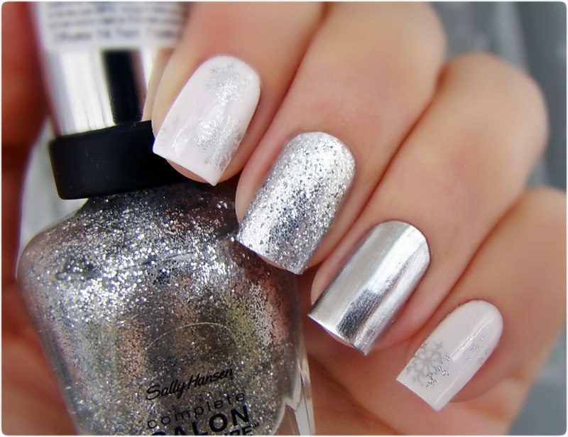 Белые ногти балерина длинные