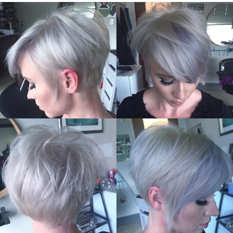 Стрижка Пикси со всех сторон