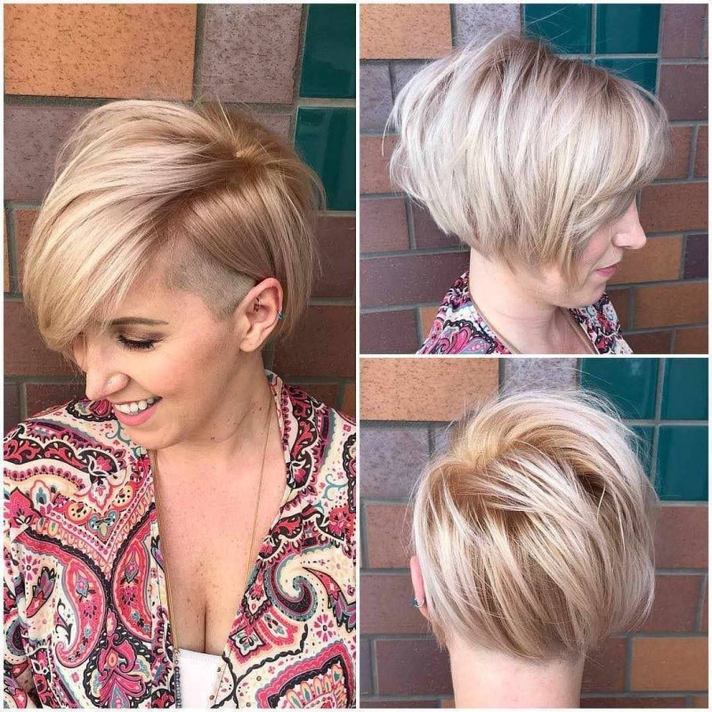 Стрижка Пикси-Боб на средние с челкой