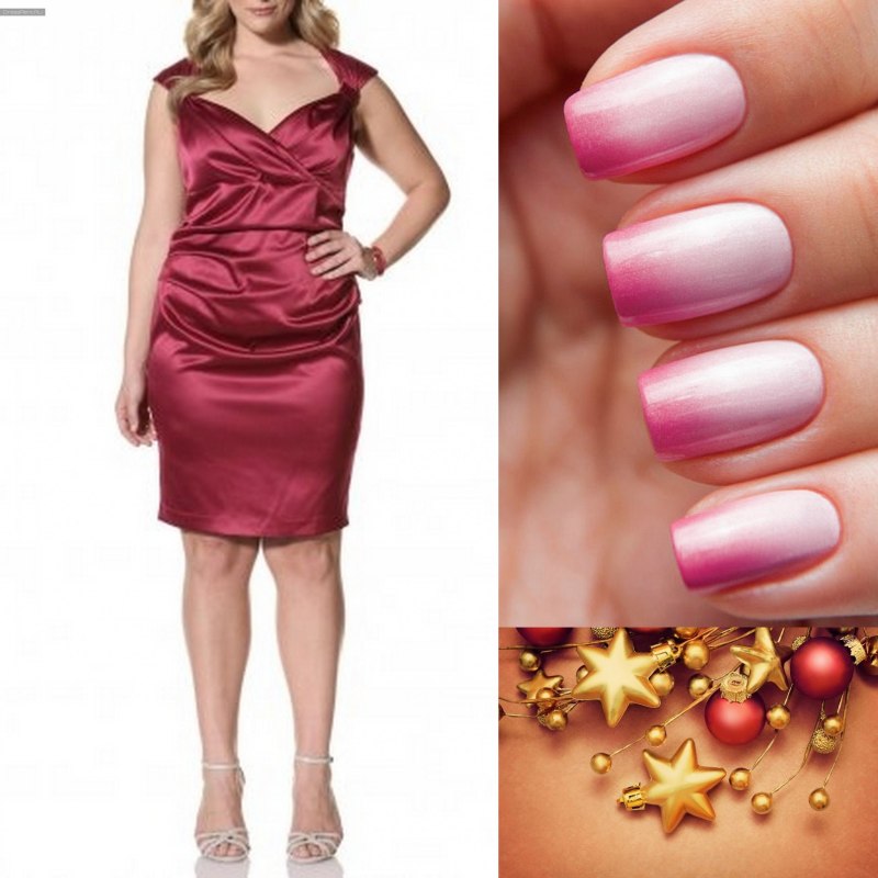 Маникюр под розовое платье на свадьбу