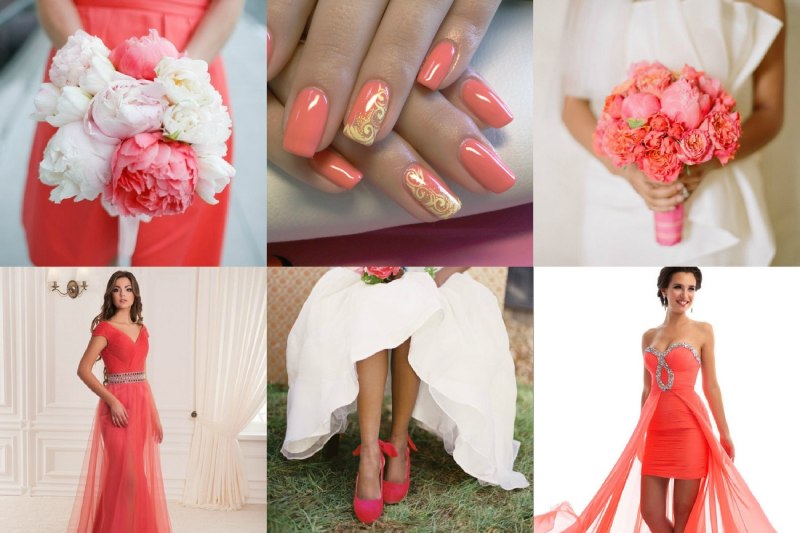 Маникюр под розовое вечернее платье