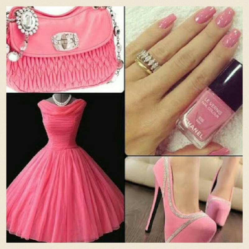 Свадебный маникюр розовый