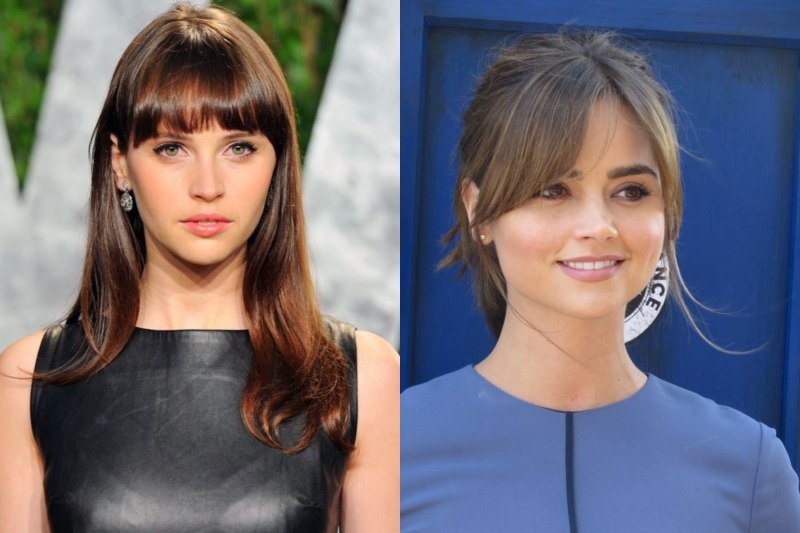 Челка по бокам