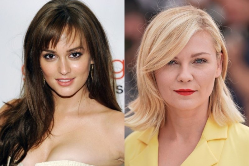 Боковая челка на длинные волосы