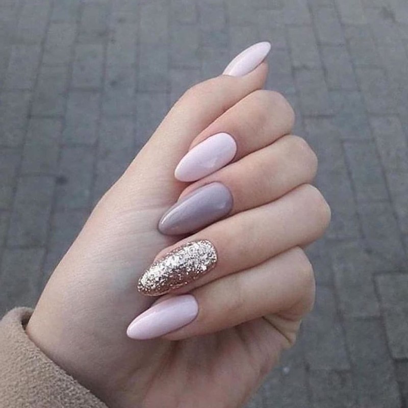 Маникюр нюдовый 2020 миндаль. Миндаль