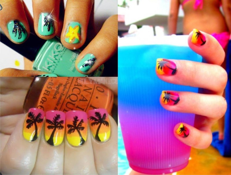 Арбуз на ногтях