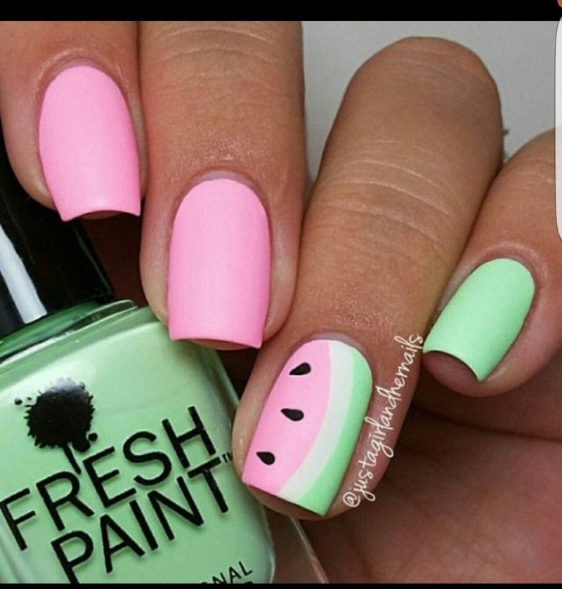 Ногти для детей яркие летние