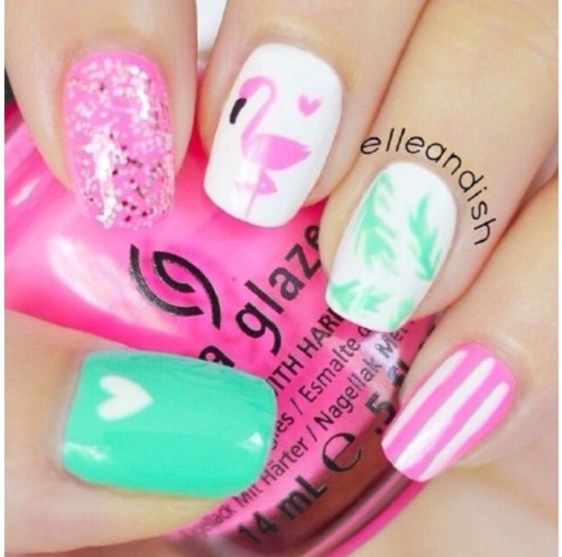 Летние ногти для девочек