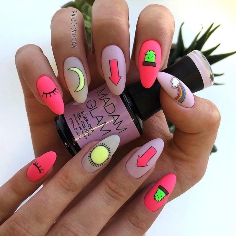 Ногти летние молодежные