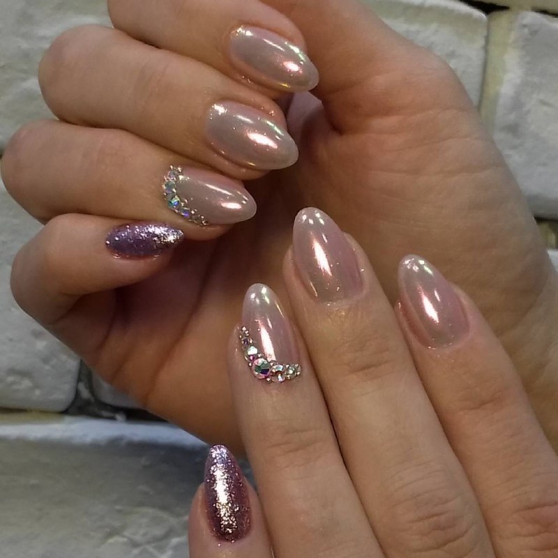 Маникюр с втиркой