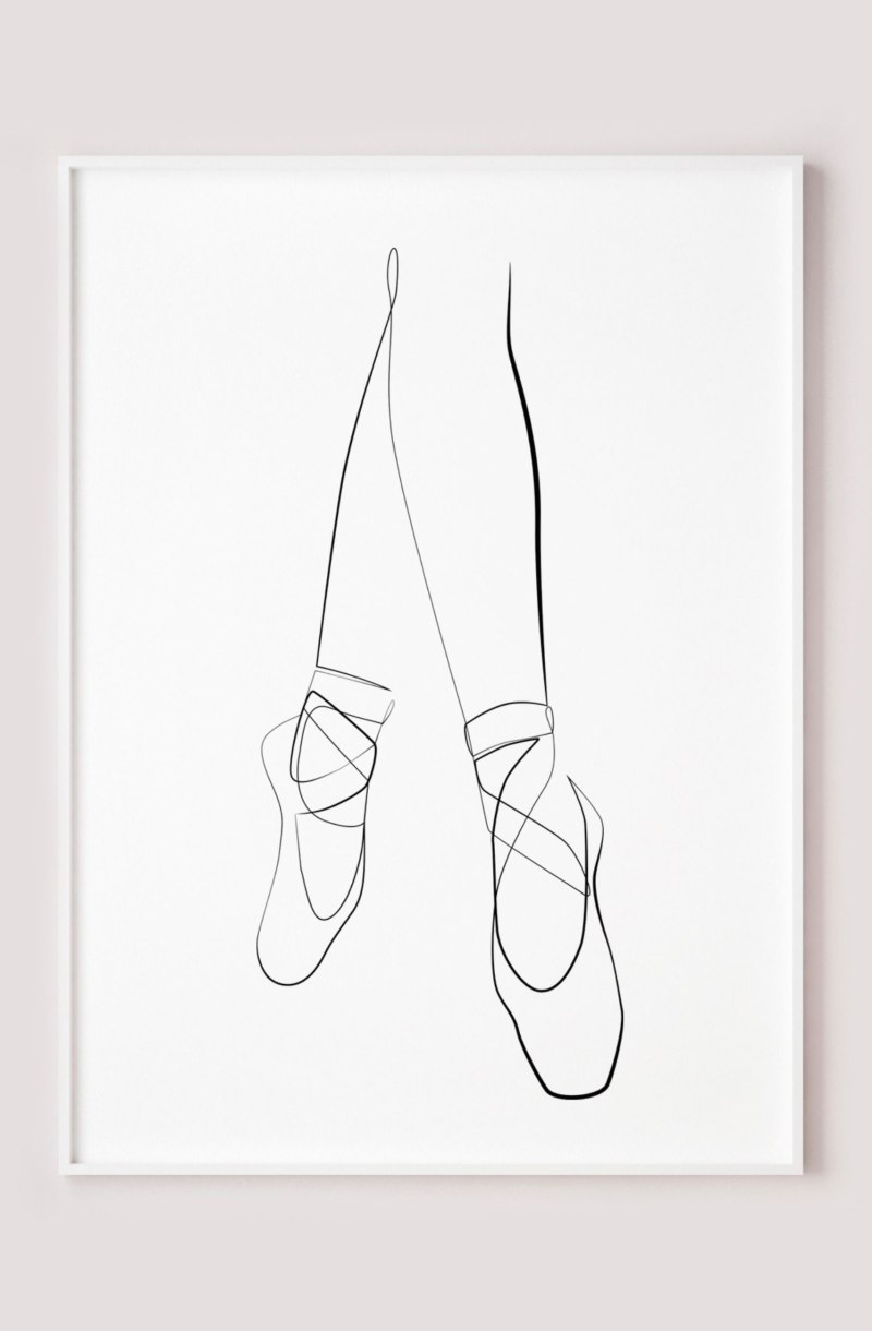 Пуанты рисунок карандашом