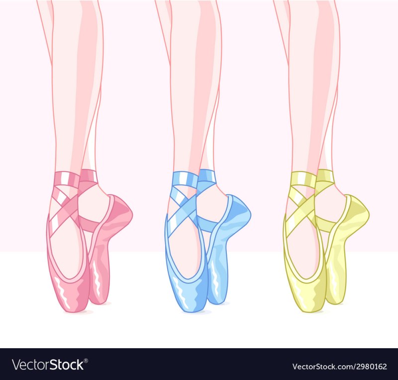 Балетные туфли вектор