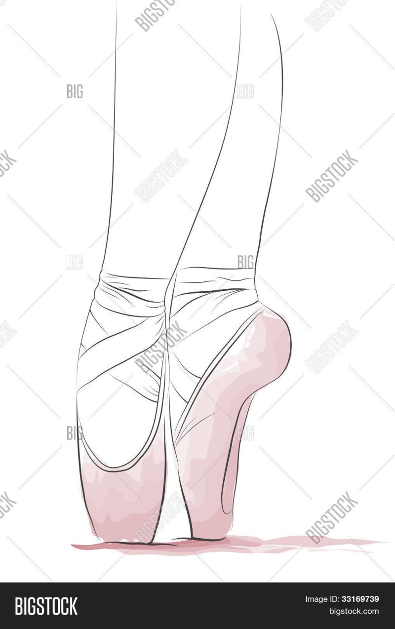 Пуанты для срисовки