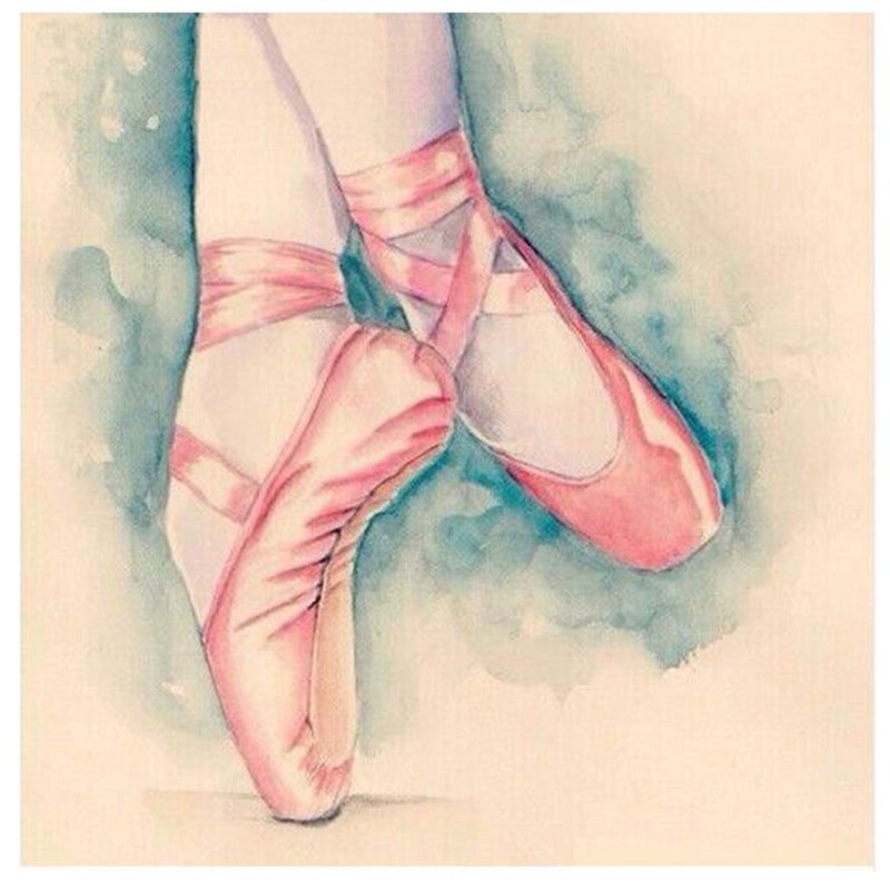 Пуанты для балета раскраска