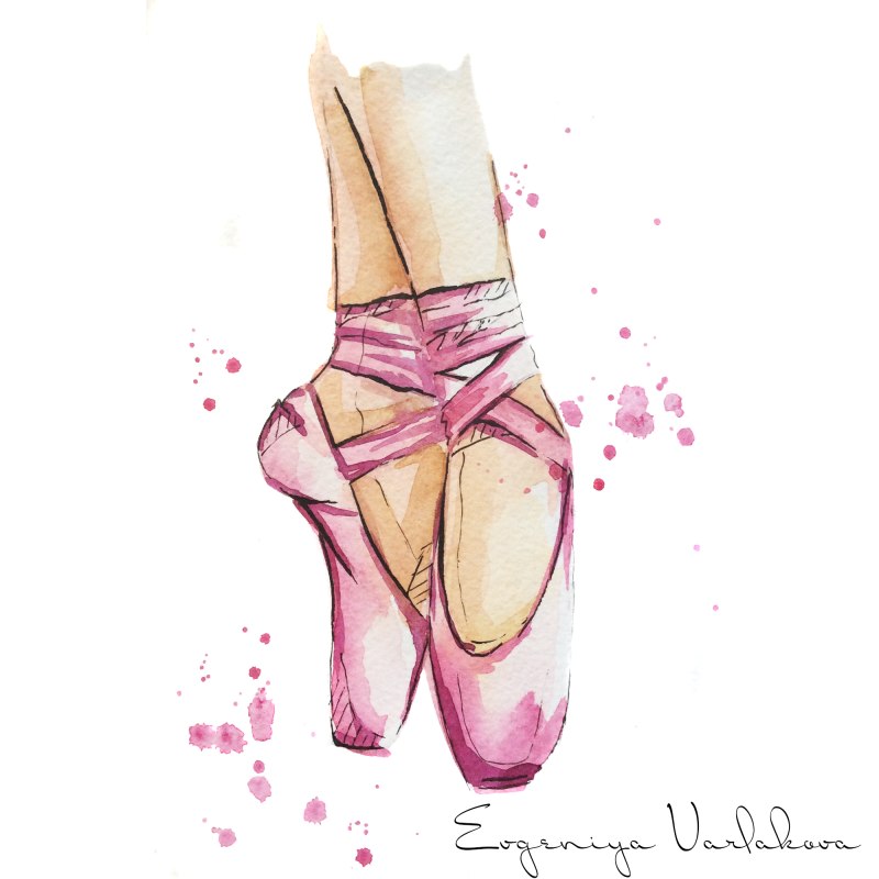 Ноги балерины рисунок карандашом