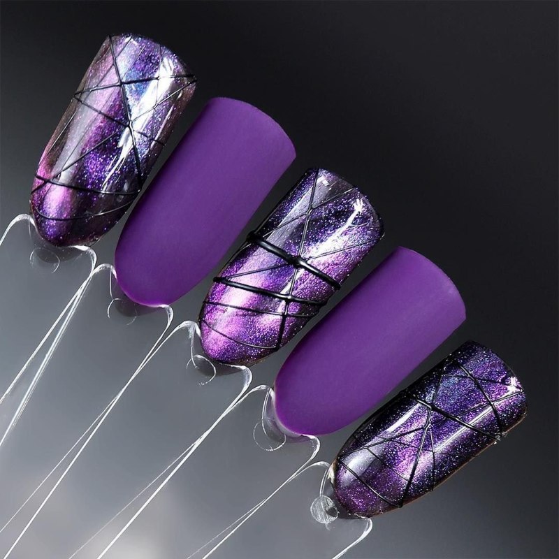 Маникюр в сиреневых тонах