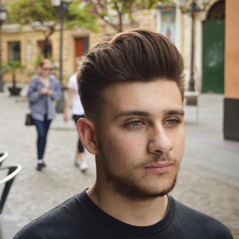 Стрижка фейд полубокс