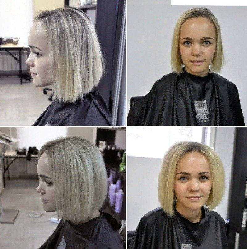 Прикорневая химия.прически на короткие волосы