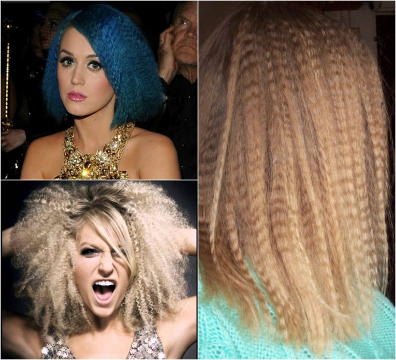 Гофре на короткие волосы