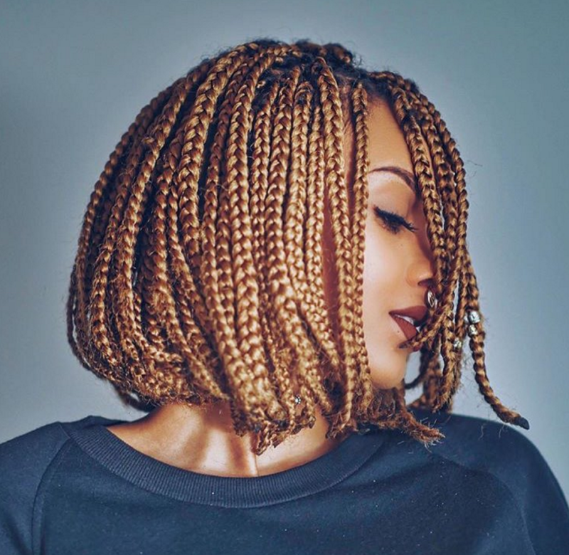 Боб-каре на длинные волосы