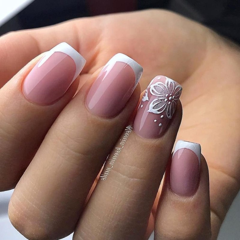 Дизайн ногтей френч